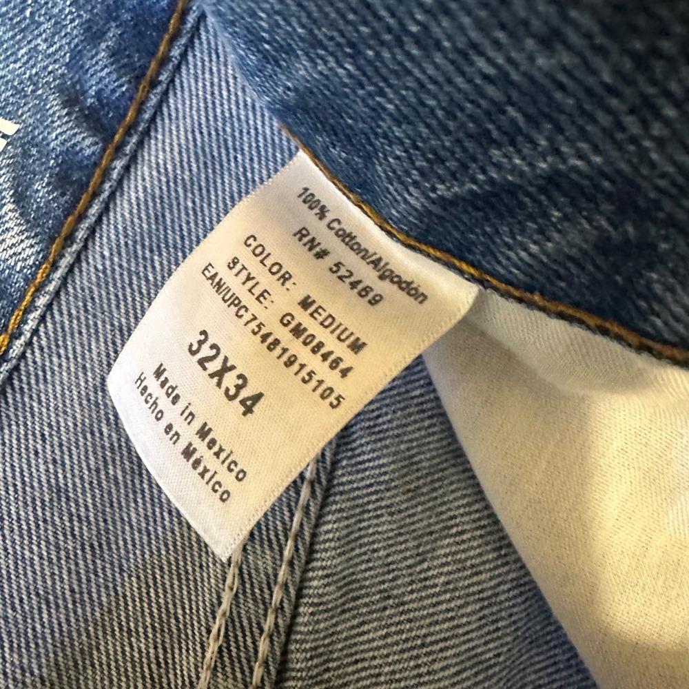 George Jeans Mens 32x34 Blue Lot of 4 Regular Fit Cotton Denim Outdoor Work Wear - Picture 5 of 9
